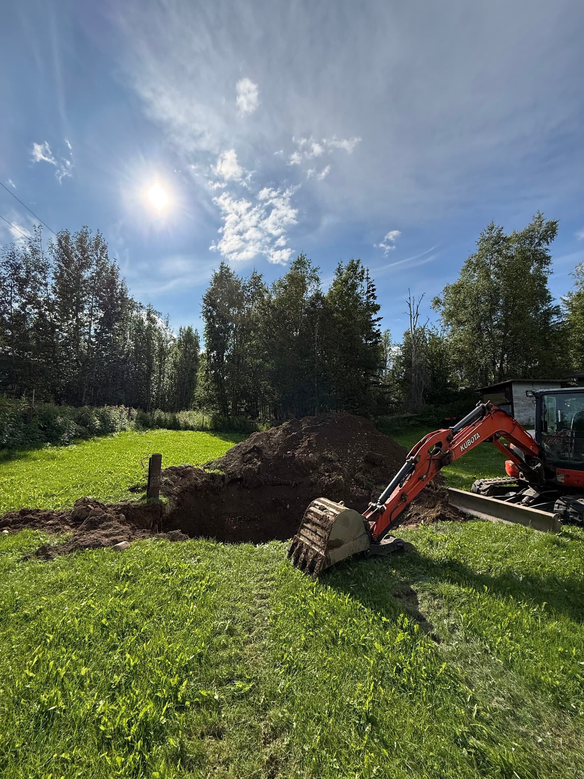 Gallery photos for Water Line Replacement Digs Deep for Wasilla Homeowner: Image #1