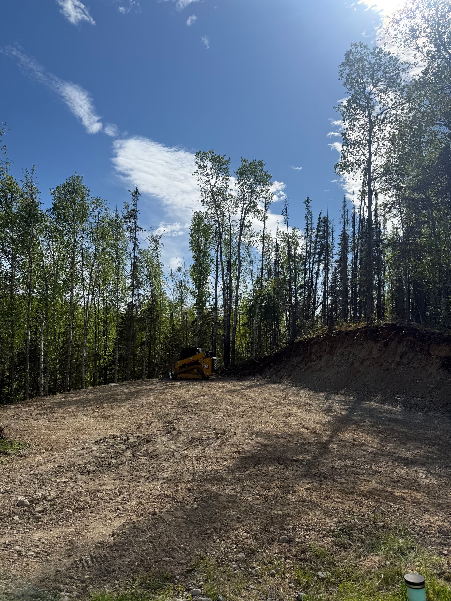 Steep Hill Cleared and Graded Into Usable Backyard Space