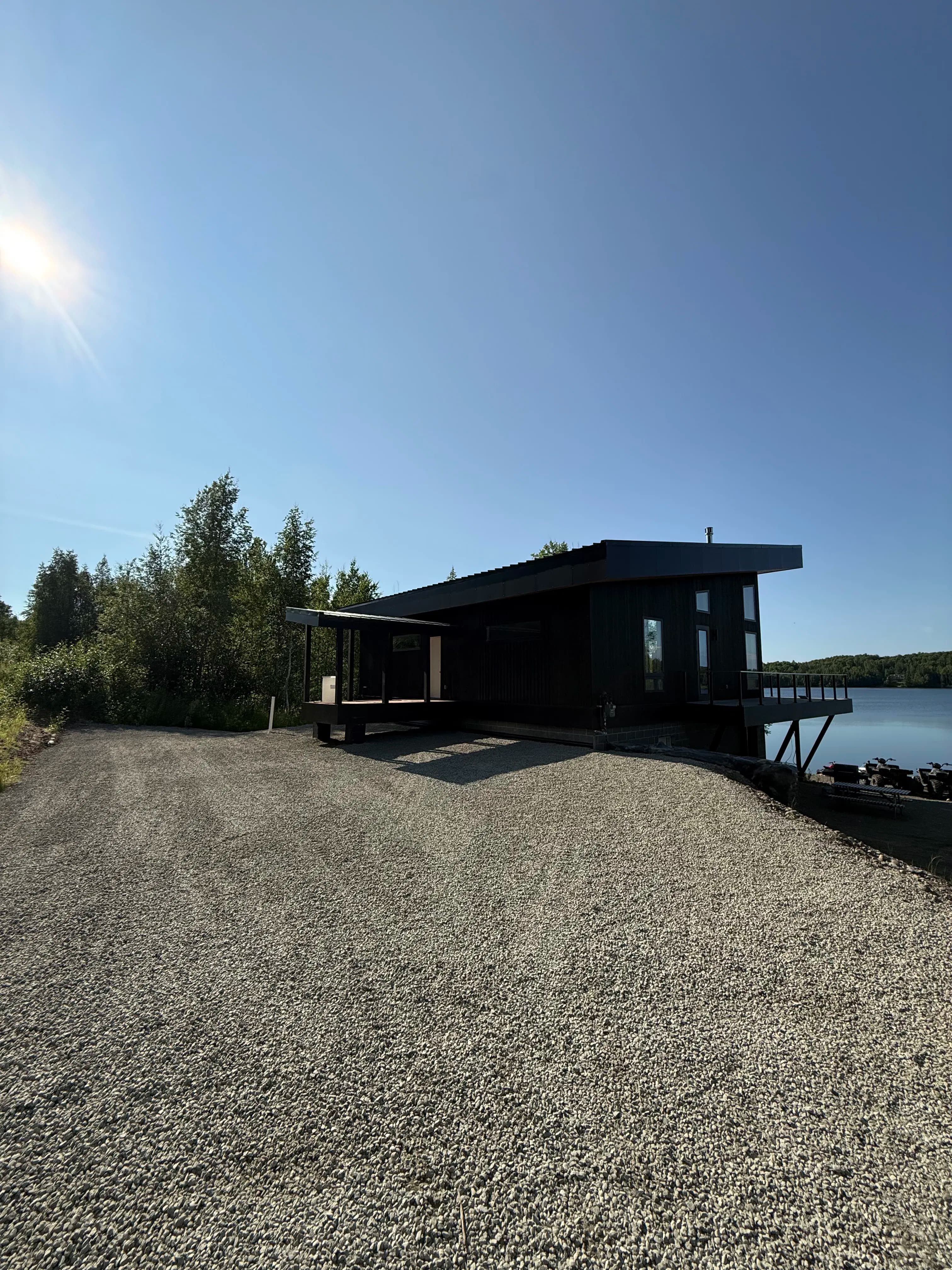 Project Fresh Gravel Pad Finished Clean at a Lakeside Property image