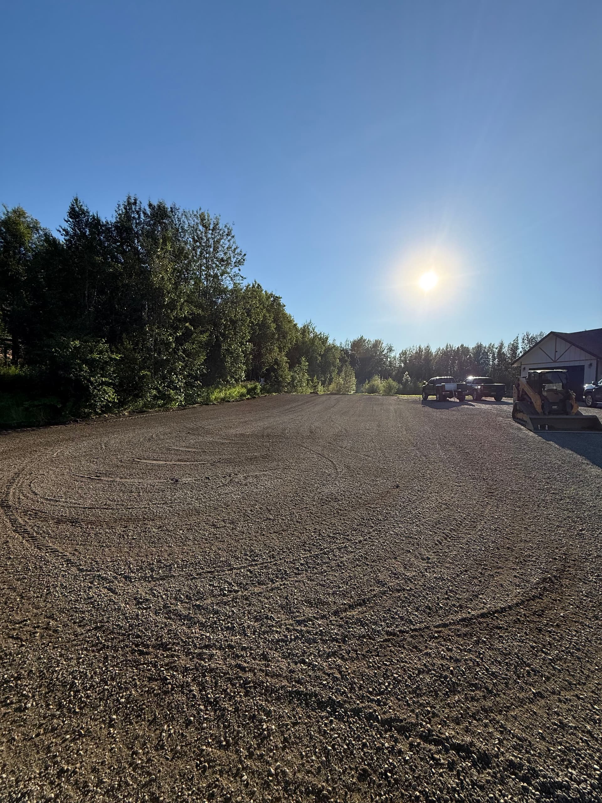 New Gravel Parking Pad Built Right in Palmer